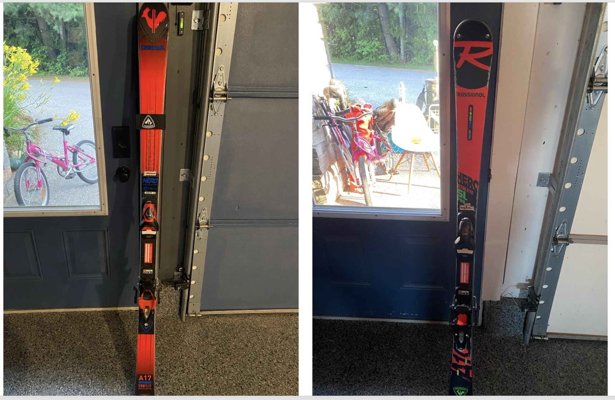 Rossignol 142cm SL skis & Rossignol 158 cm GS skis